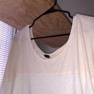 Free People Two-Tone Long Sleeve Shirt